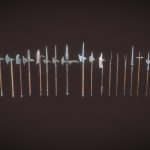Halberds and spears