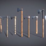 Medieval Ax Set 01