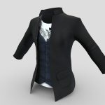 Men’s Standing Collar Jacket Waistcoat Tshirt