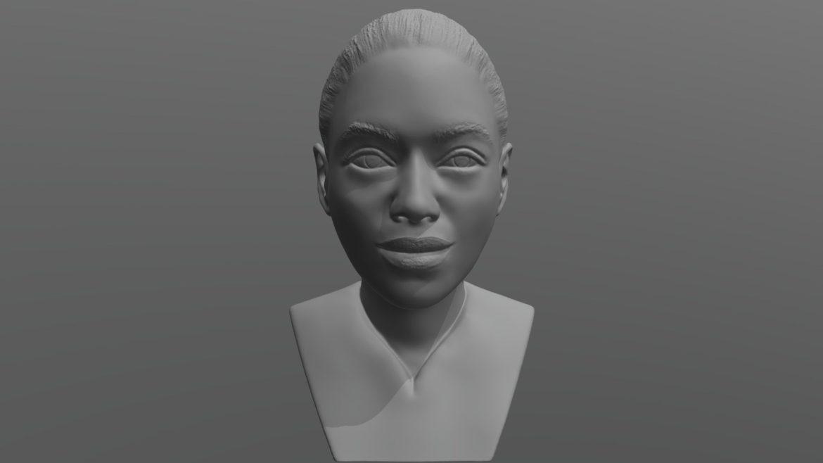 beyonce knowles bust for 3d printing.thumb