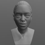 Beyonce Knowles bust for 3D printing