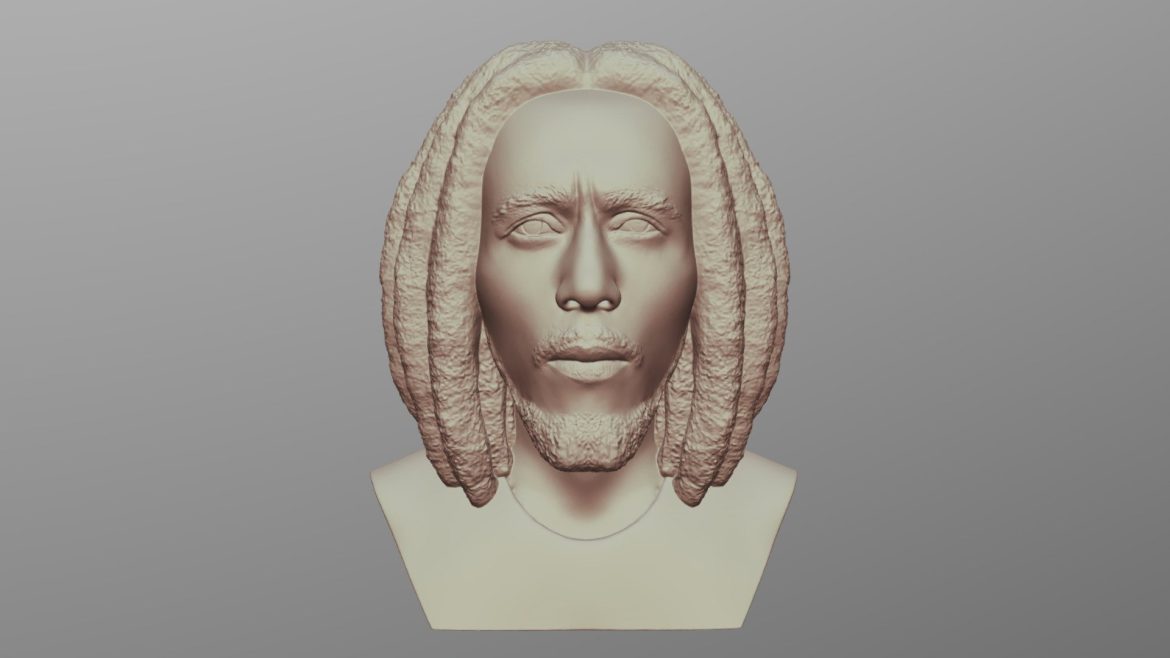 bob marley bust for 3d printing.thumb