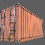 Cargo Container Orange PBR