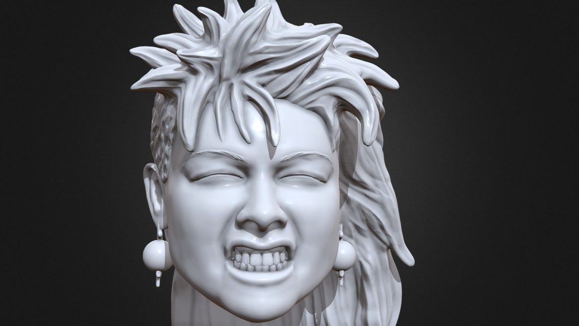 cyndi lauper 3d printable portrait sculpt.thumb 1