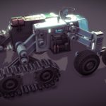 Eight-wheeled Space Exploration ATV