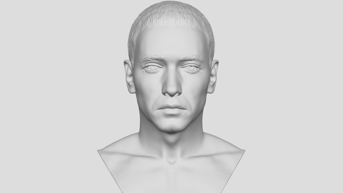 eminem bust for 3d printing.thumb