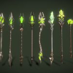 Fantasy Staffs Pack02