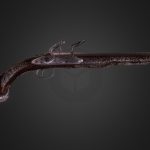 Flintlock pirate pistol