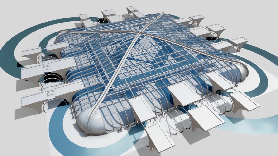 futuristic architectural structure.thumb