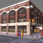 Low Poly City Block 04