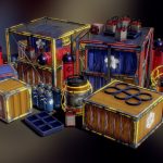 LowPoly SciFi Containers Pack