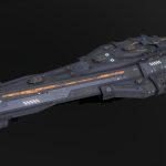 Scifi Battleship Excalibur