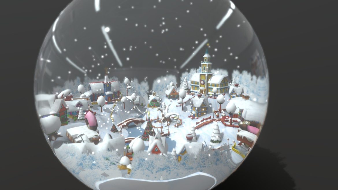 3drt christmas village snowglobe.thumb