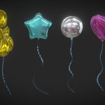 Animated Metalic balloons
