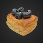 Black and Blueberry Cream Pastery