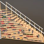 Bookshelf and staircase (LP)