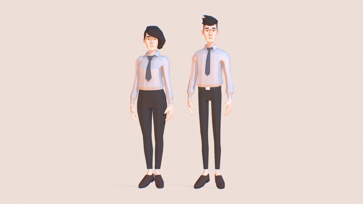 businessmen lowpoly characters.thumb