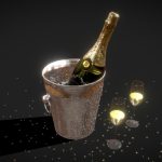 Champagne with glasses