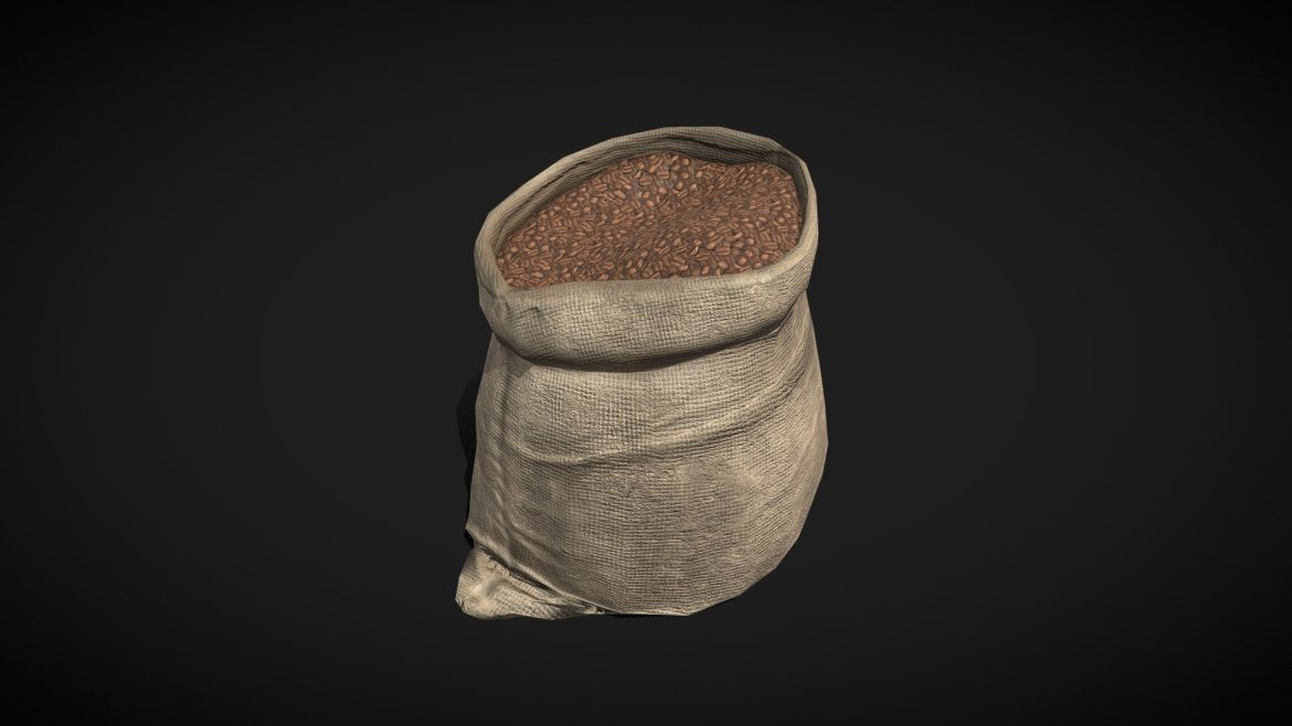 coffee burlap sack low poly.thumb 1