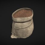 coffee burlap sack low poly.thumb 1
