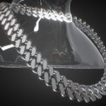 Damascus Diamond Link Chain