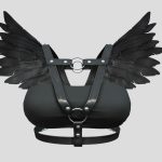 fashion tube top with straps and feather wings.thumb