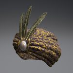 Feathered Persian Turban