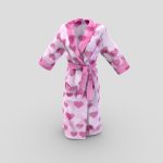 Female Long Bathrobe 4 textures