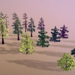 Fir-trees and Pine-trees ( Low Poly )