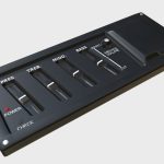 Guitar equalizer control panel