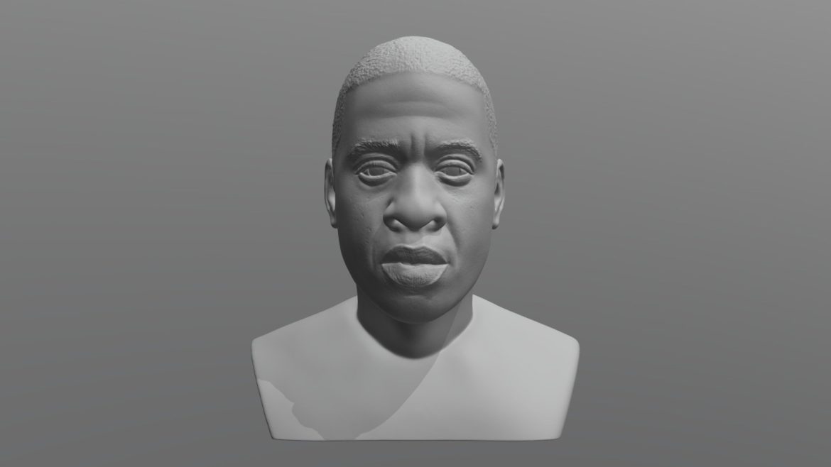 jay z bust for 3d printing.thumb