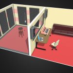 Low Poly Small Recording Studio