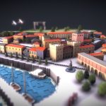 Low Poly Travel #1 – Gijón (Re-upload)