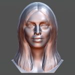 Madonna bust for 3D printing