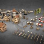 Medieval City Low Poly PBR Pack