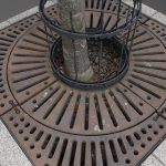 Metal tree grille guard