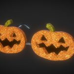 Pumpkin Glitter Sunglasses