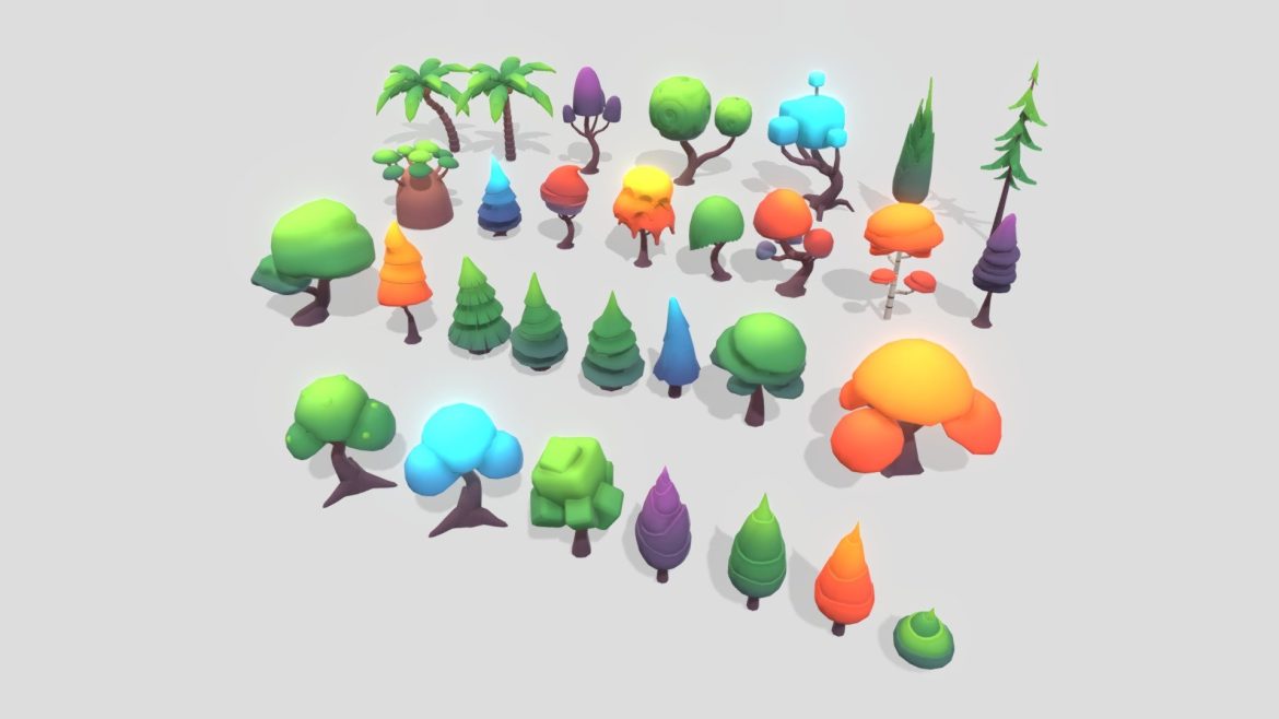 stylized low poly trees pack 01.thumb
