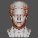 The Weeknd bust for 3D printing