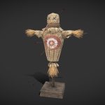 Training Dummy / Archery Target – low poly
