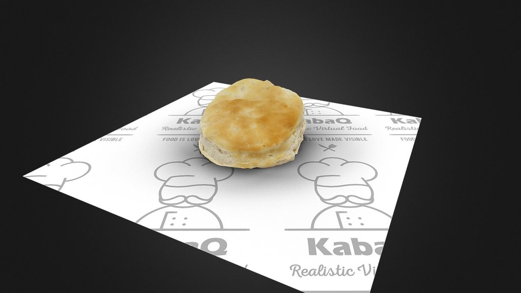 kfc buttermilk biscuits 3d model.thumb