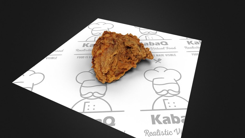 kfc fried chicken 3d model.thumb