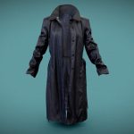 Leather Underworld Coat Open