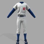 Male Baseball Uniform And Shoes