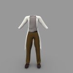 Men’s SG Long Lab Coat Full Outfit