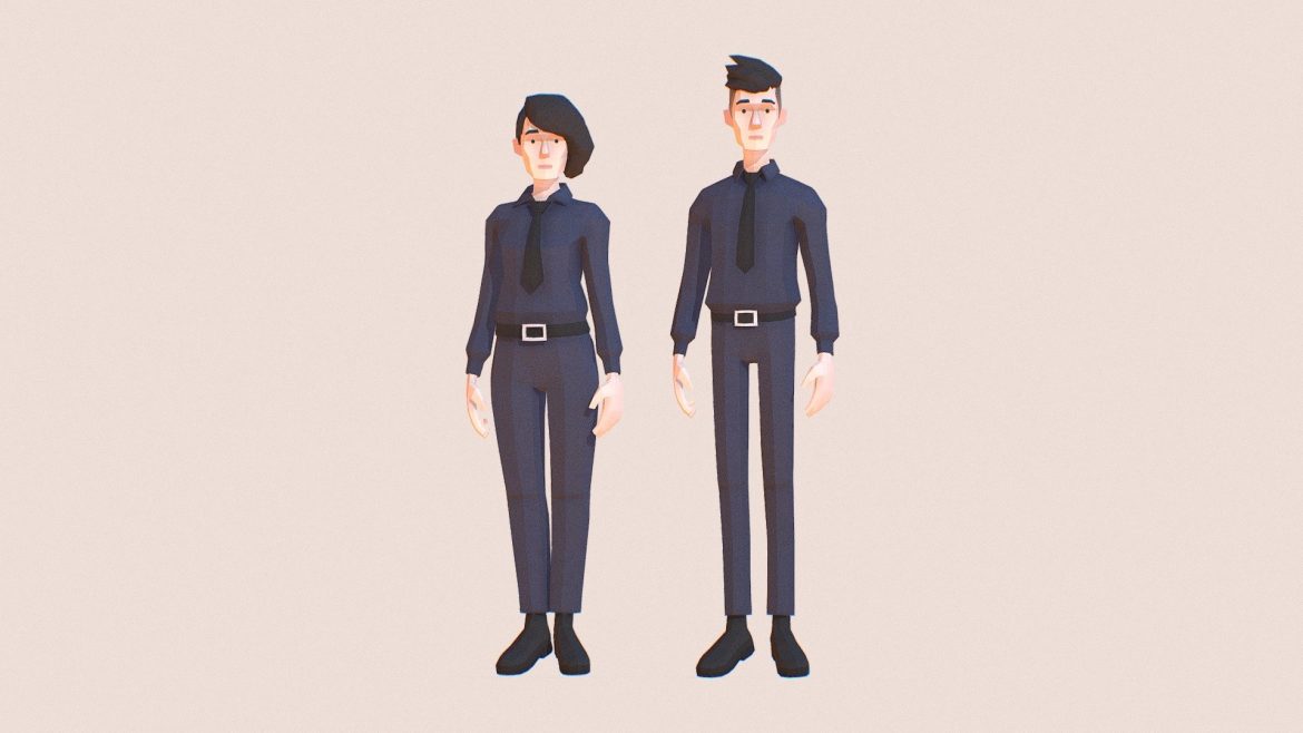 police lowpoly characters.thumb