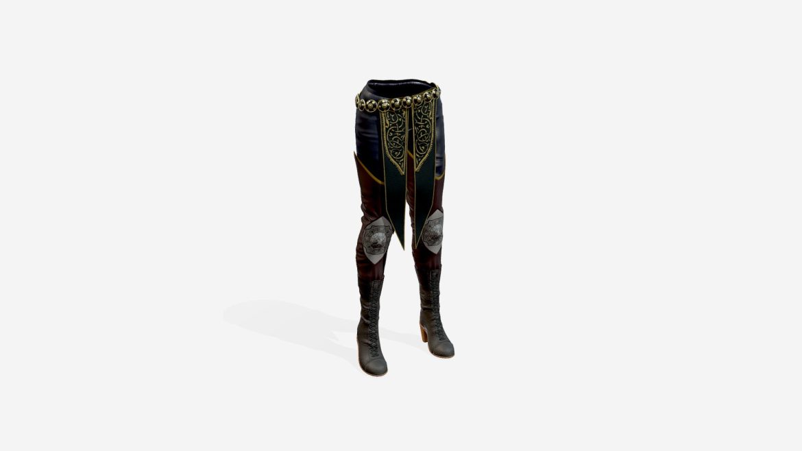 save 2in1 medieval female pants with boots.thumb
