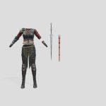 SAVE 5in1 Full Medieval Female Warrior Outfit