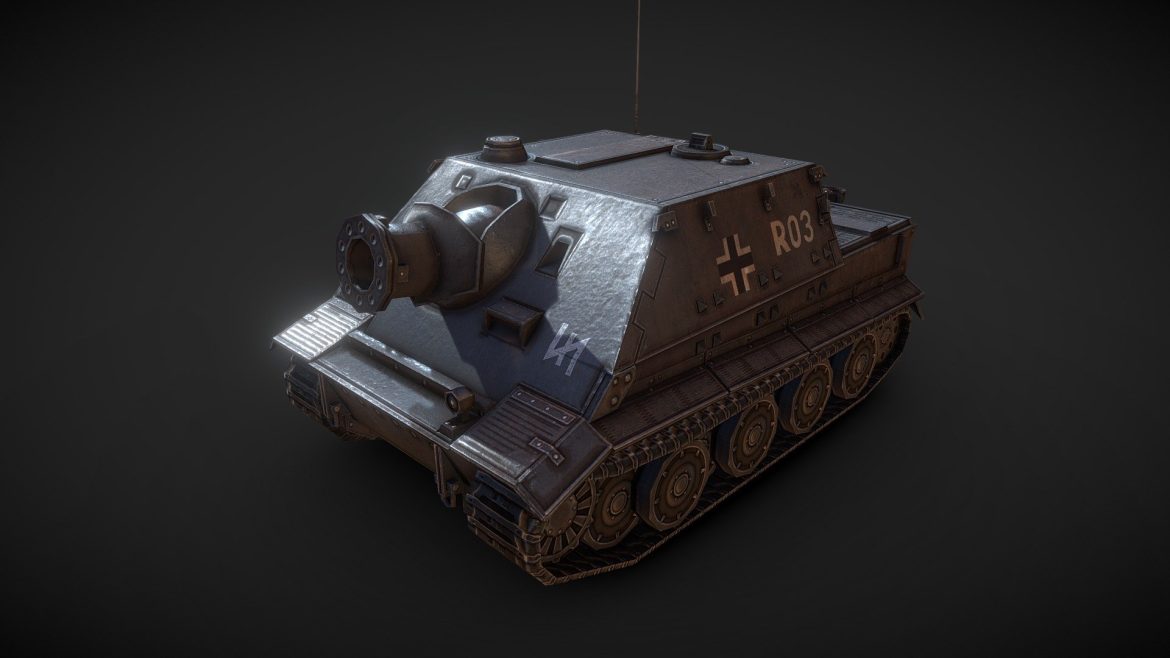 low poly sturmtiger assault gun.thumb 1
