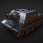Low poly Sturmtiger assault gun